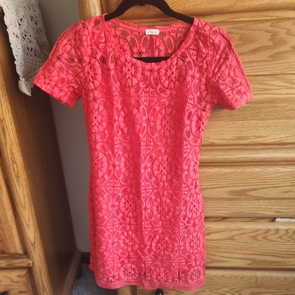 Hollister Red Mini Dress Vibrant and Playful - Picture 1 of 4